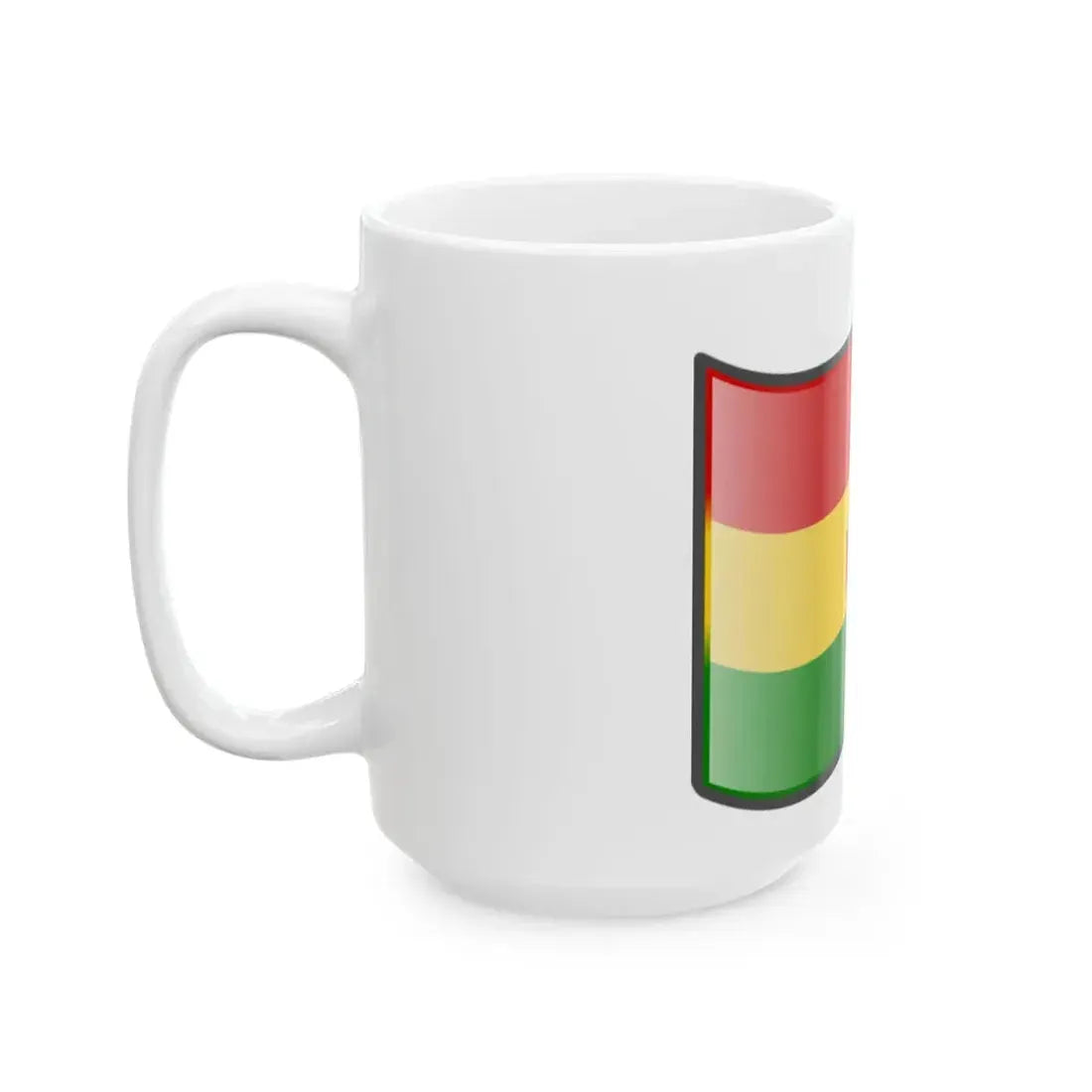 Nuvola Bolivian flag (Bolivia) White Coffee Mug - Go Mug Yourself
