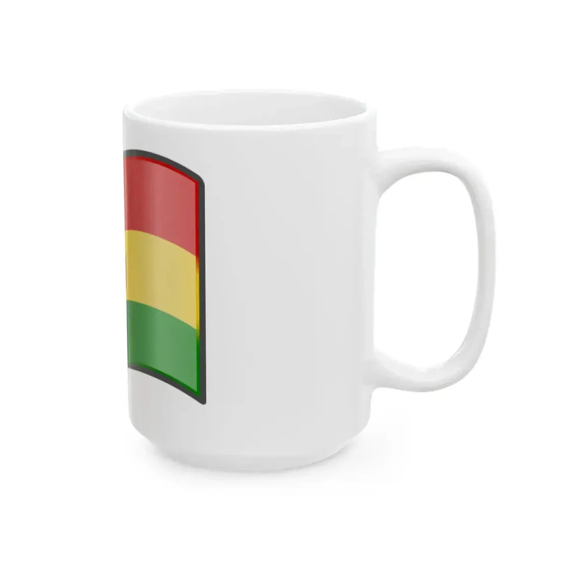 Nuvola Bolivian flag (Bolivia) White Coffee Mug - Go Mug Yourself