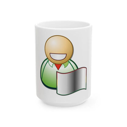Nuvola Bolivian man icon (Bolivia) White Coffee Mug 15oz - Go Mug Yourself
