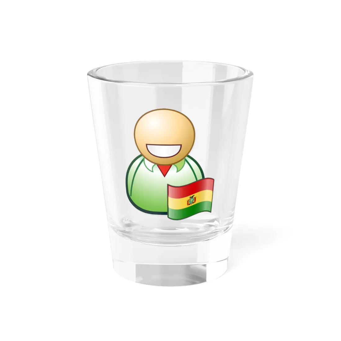 Nuvola Bolivian man icon2 (Bolivia) Shot Glass 1.5oz 1.5oz - Go Mug Yourself