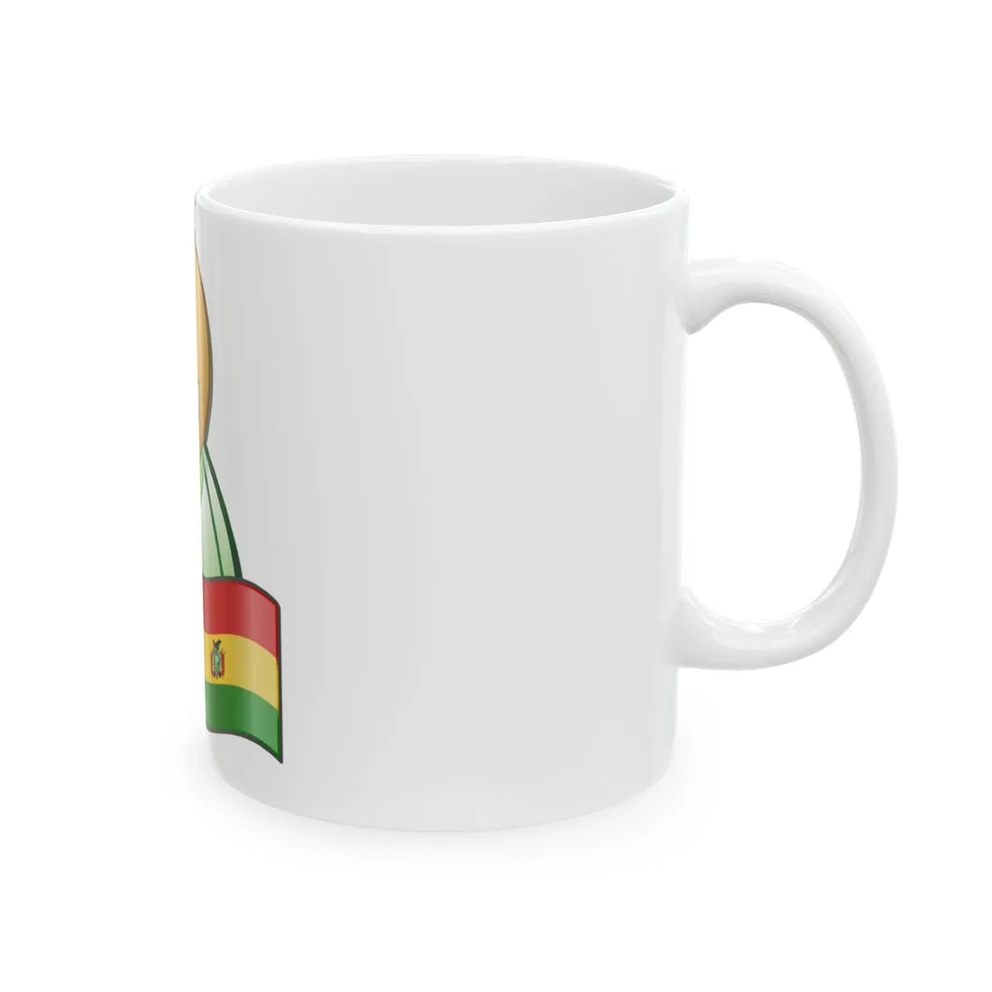 Nuvola Bolivian man icon2 (Bolivia) White Coffee Mug - Go Mug Yourself