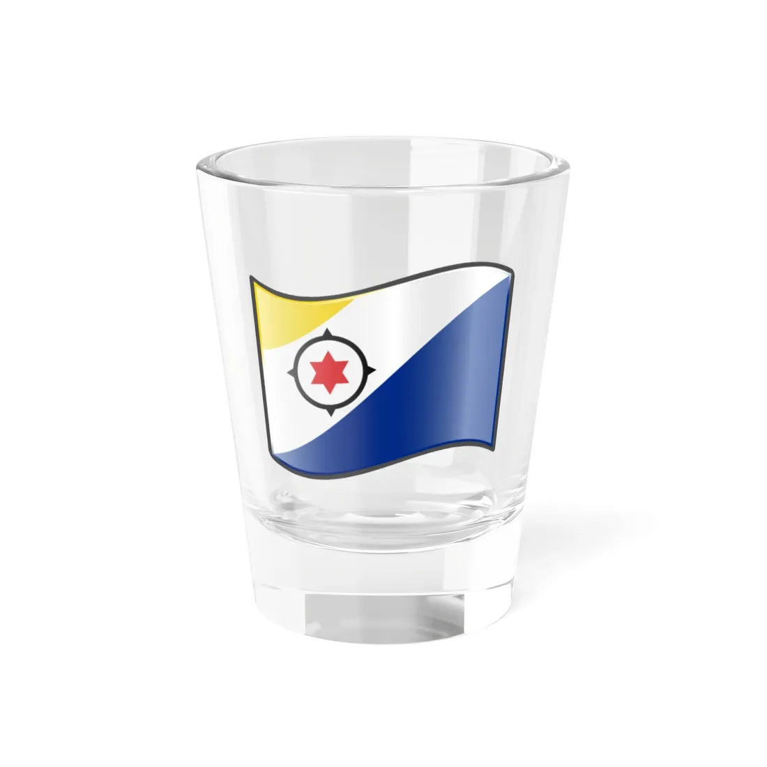 Nuvola Bonaire flag (Netherlands) Shot Glass 1.5oz 1.5oz - Go Mug Yourself