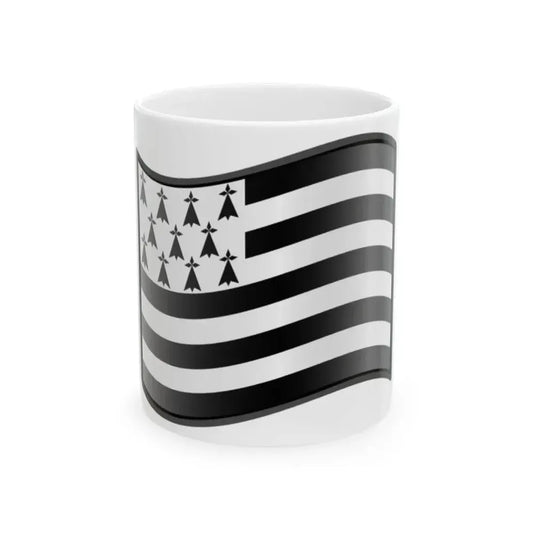 Nuvola Brittany flag (Belgium) White Coffee Mug 11oz - Go Mug Yourself