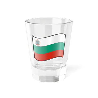 Nuvola Bulgarian flag 1967 (Bulgaria) Shot Glass 1.5oz 1.5oz - Go Mug Yourself