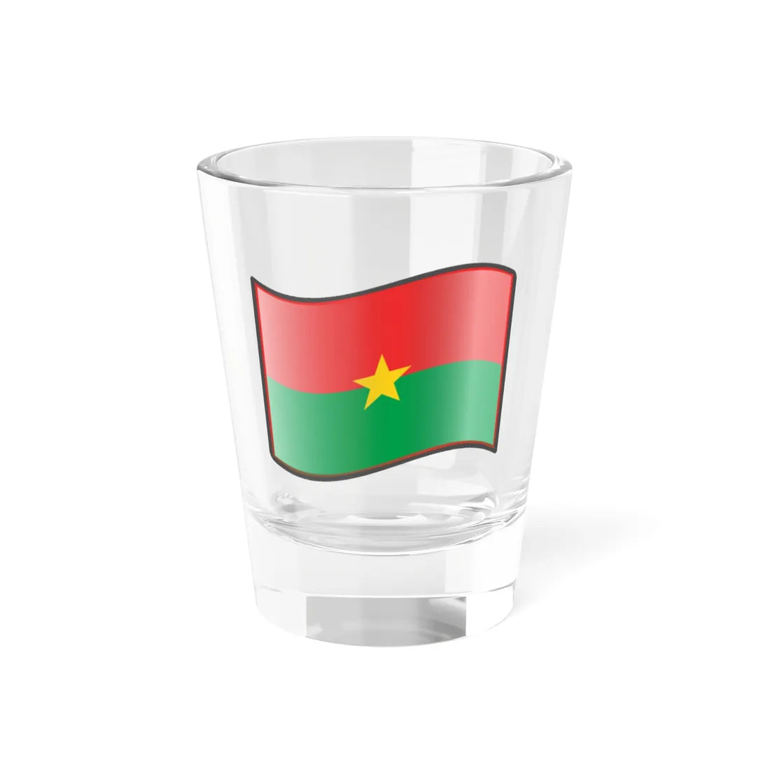 Nuvola Burkina Faso flag (Burkina Faso) Shot Glass 1.5oz 1.5oz - Go Mug Yourself