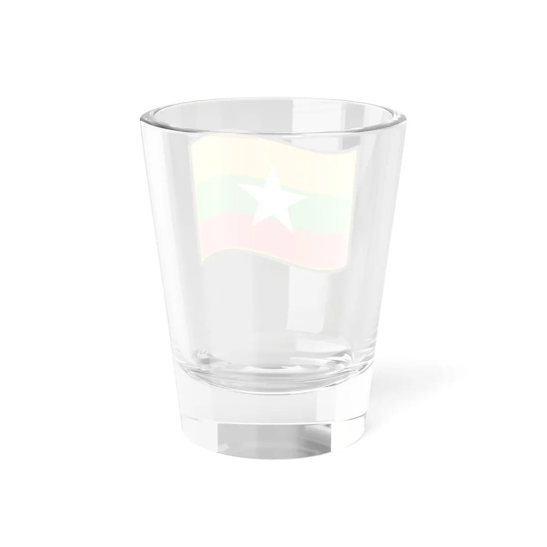 Nuvola Burmese flag (Myanmar) Shot Glass 1.5oz - Go Mug Yourself