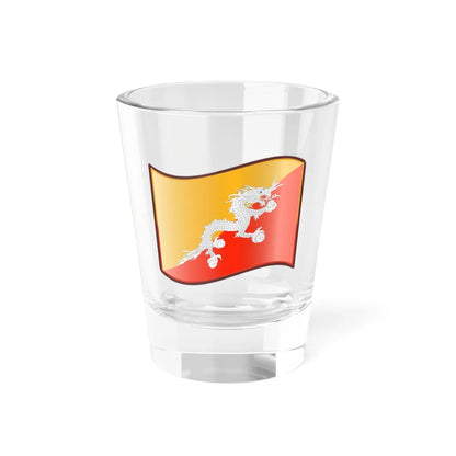 Nuvola Buthanese flag (Bhutan) Shot Glass 1.5oz 1.5oz - Go Mug Yourself
