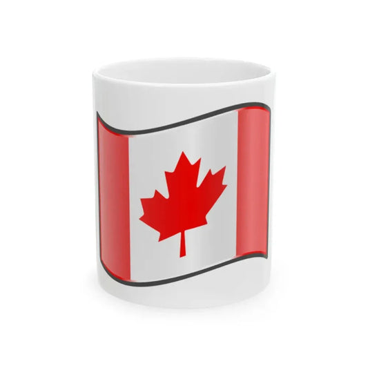 Nuvola Canada flag (Canada) White Coffee Mug 11oz - Go Mug Yourself