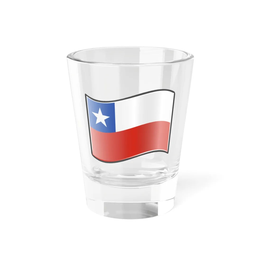 Nuvola Chile flag (Chile) Shot Glass 1.5oz 1.5oz - Go Mug Yourself