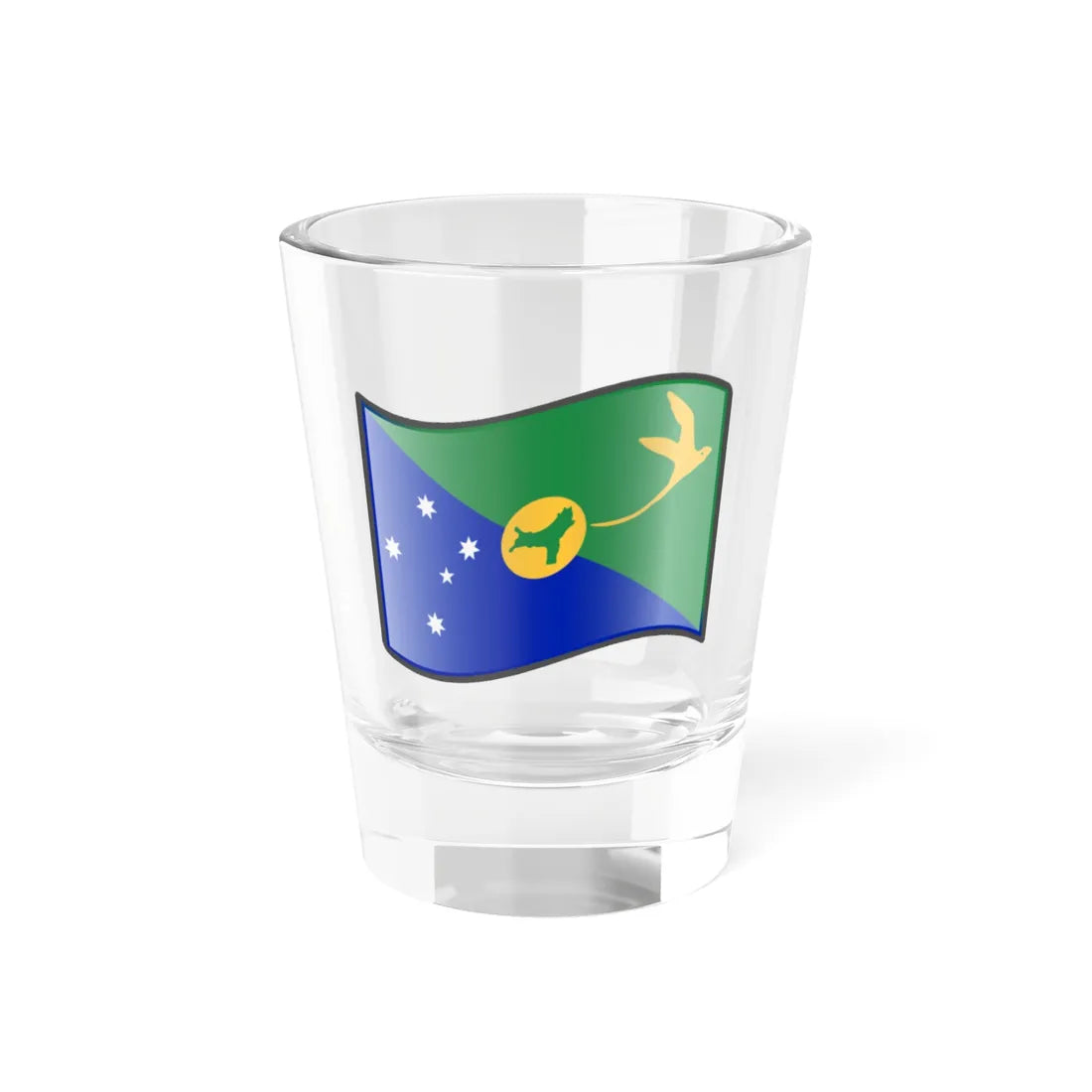 Nuvola Christmas flag (Australia) Shot Glass 1.5oz 1.5oz - Go Mug Yourself