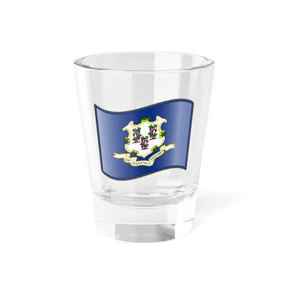 Nuvola Connecticut flag (United States) Shot Glass 1.5oz 1.5oz - Go Mug Yourself