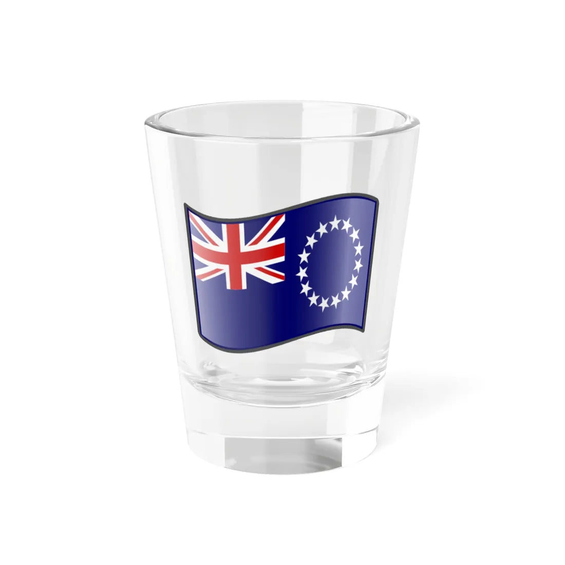 Nuvola Cook flag (New Zealand) Shot Glass 1.5oz 1.5oz - Go Mug Yourself