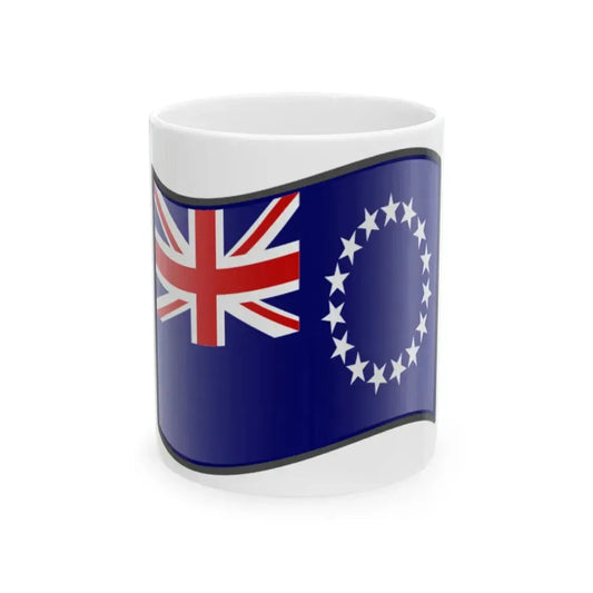 Nuvola Cook flag (New Zealand) White Coffee Mug 11oz - Go Mug Yourself