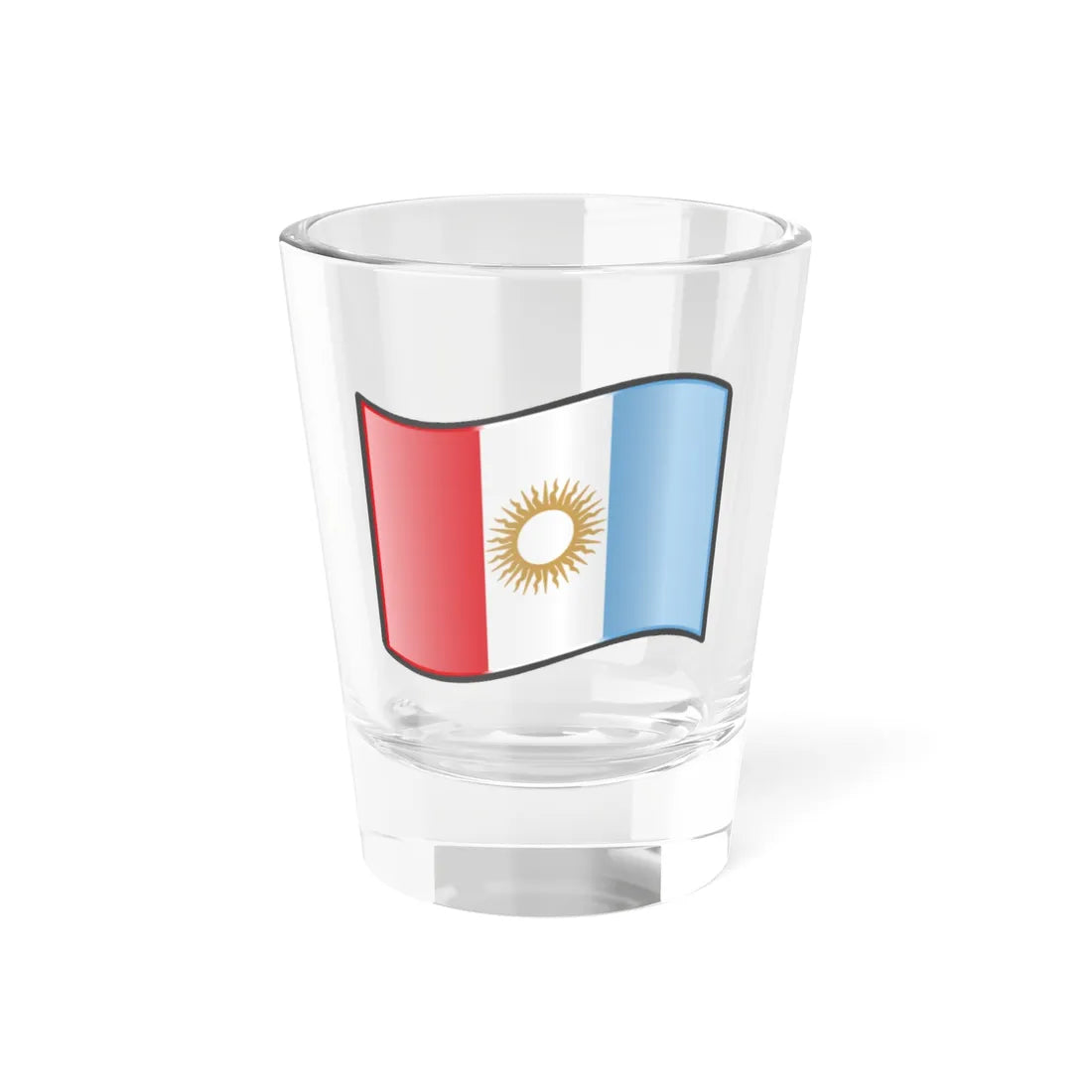 Nuvola Cordoba flag (Argentina) Shot Glass 1.5oz 1.5oz - Go Mug Yourself