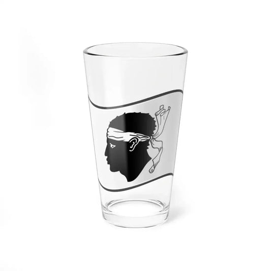 Nuvola Corsica flag (France) Pint Glass 16oz 16oz - Go Mug Yourself