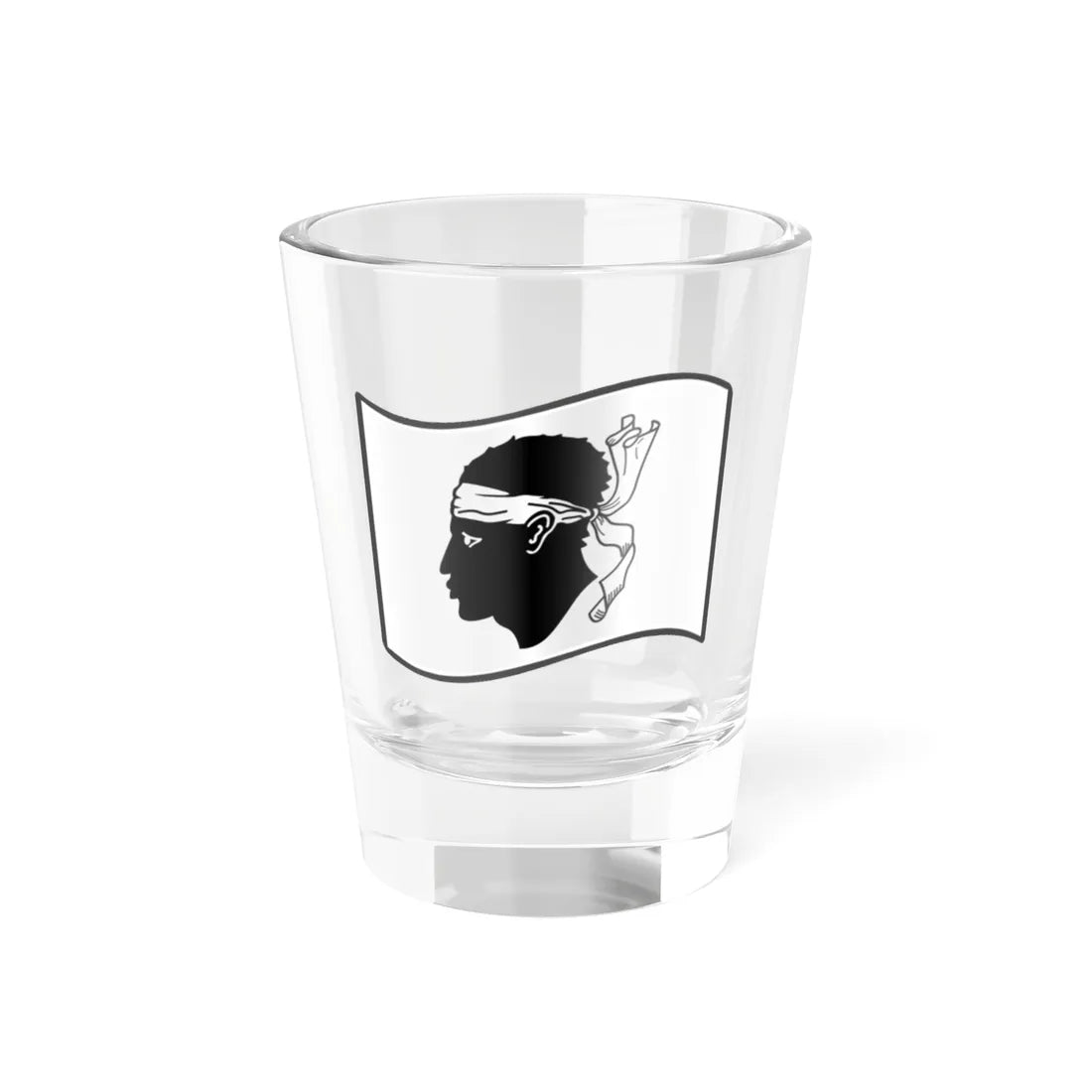Nuvola Corsica flag (France) Shot Glass 1.5oz 1.5oz - Go Mug Yourself