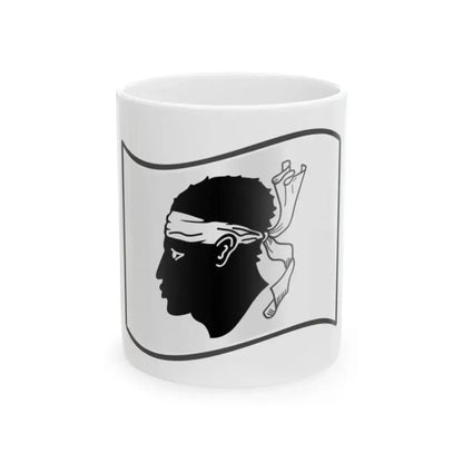 Nuvola Corsica flag (France) White Coffee Mug 11oz - Go Mug Yourself