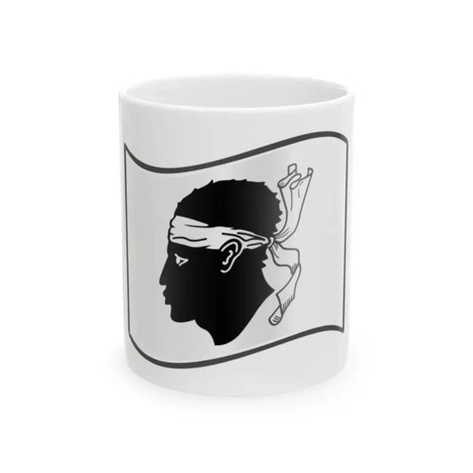 Nuvola Corsica flag (France) White Coffee Mug 11oz - Go Mug Yourself