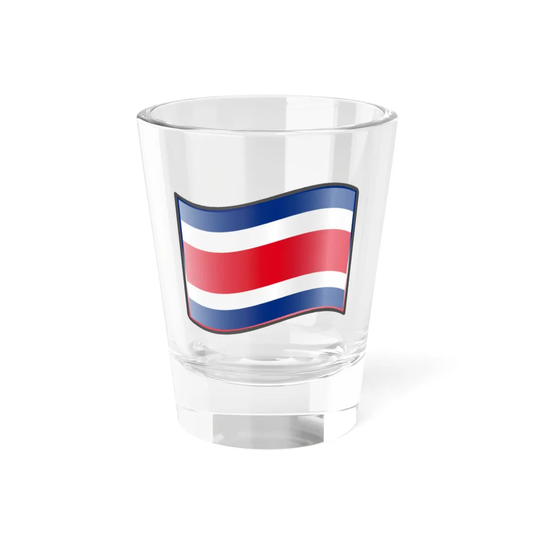 Nuvola Costa Rican flag (Costa Rica) Shot Glass 1.5oz 1.5oz - Go Mug Yourself