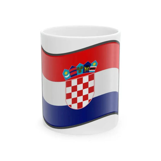 Nuvola Croatian flag (Croatia) White Coffee Mug 11oz - Go Mug Yourself