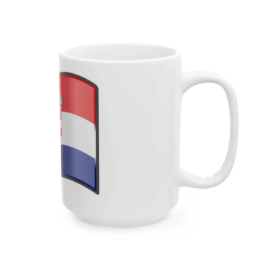 Nuvola Croatian flag (Croatia) White Coffee Mug - Go Mug Yourself