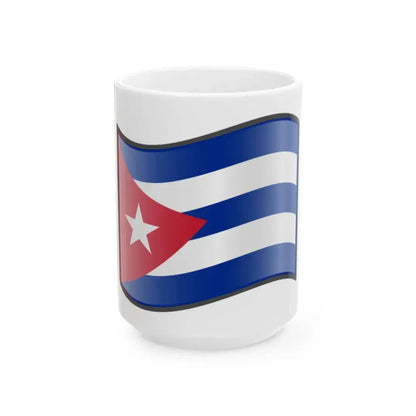 Nuvola Cuban flag (Cuba) White Coffee Mug 15oz - Go Mug Yourself