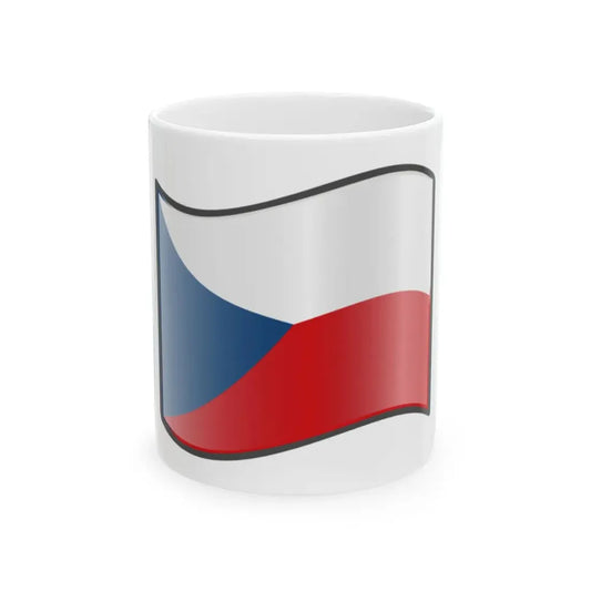 Nuvola Czech flag (Czech Republic) White Coffee Mug 11oz - Go Mug Yourself