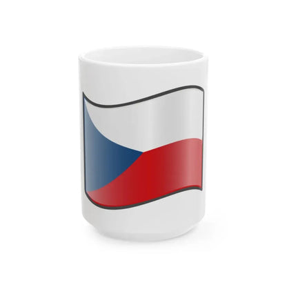 Nuvola Czech flag (Czech Republic) White Coffee Mug 15oz - Go Mug Yourself