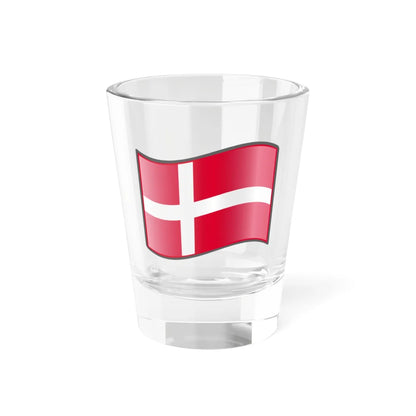 Nuvola Danish flag (Denmark) Shot Glass 1.5oz 1.5oz - Go Mug Yourself
