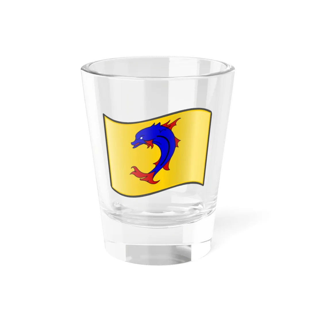 Nuvola Dauphine flag (France) Shot Glass 1.5oz 1.5oz - Go Mug Yourself