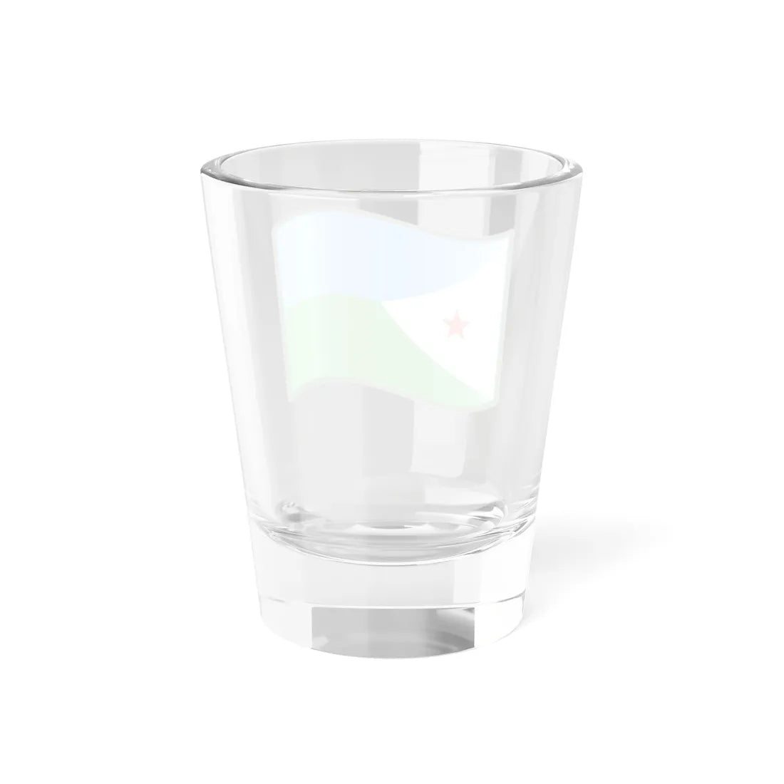Nuvola Djiboutian flag (Djibouti) Shot Glass 1.5oz - Go Mug Yourself