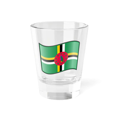 Nuvola Dominiquais flag (Dominica) Shot Glass 1.5oz 1.5oz - Go Mug Yourself