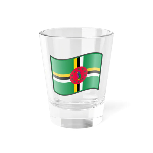 Nuvola Dominiquais flag (Dominica) Shot Glass 1.5oz 1.5oz - Go Mug Yourself