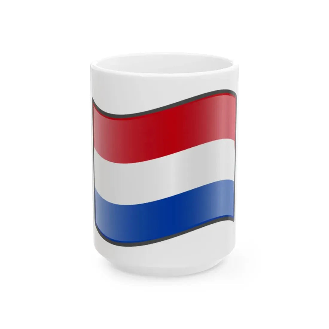 Nuvola Dutch flag (Netherlands) White Coffee Mug 15oz - Go Mug Yourself