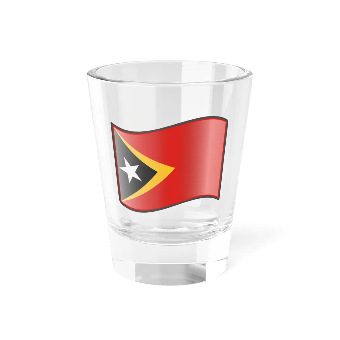 Nuvola East Timorese flag Shot Glass 1.5oz 1.5oz - Go Mug Yourself