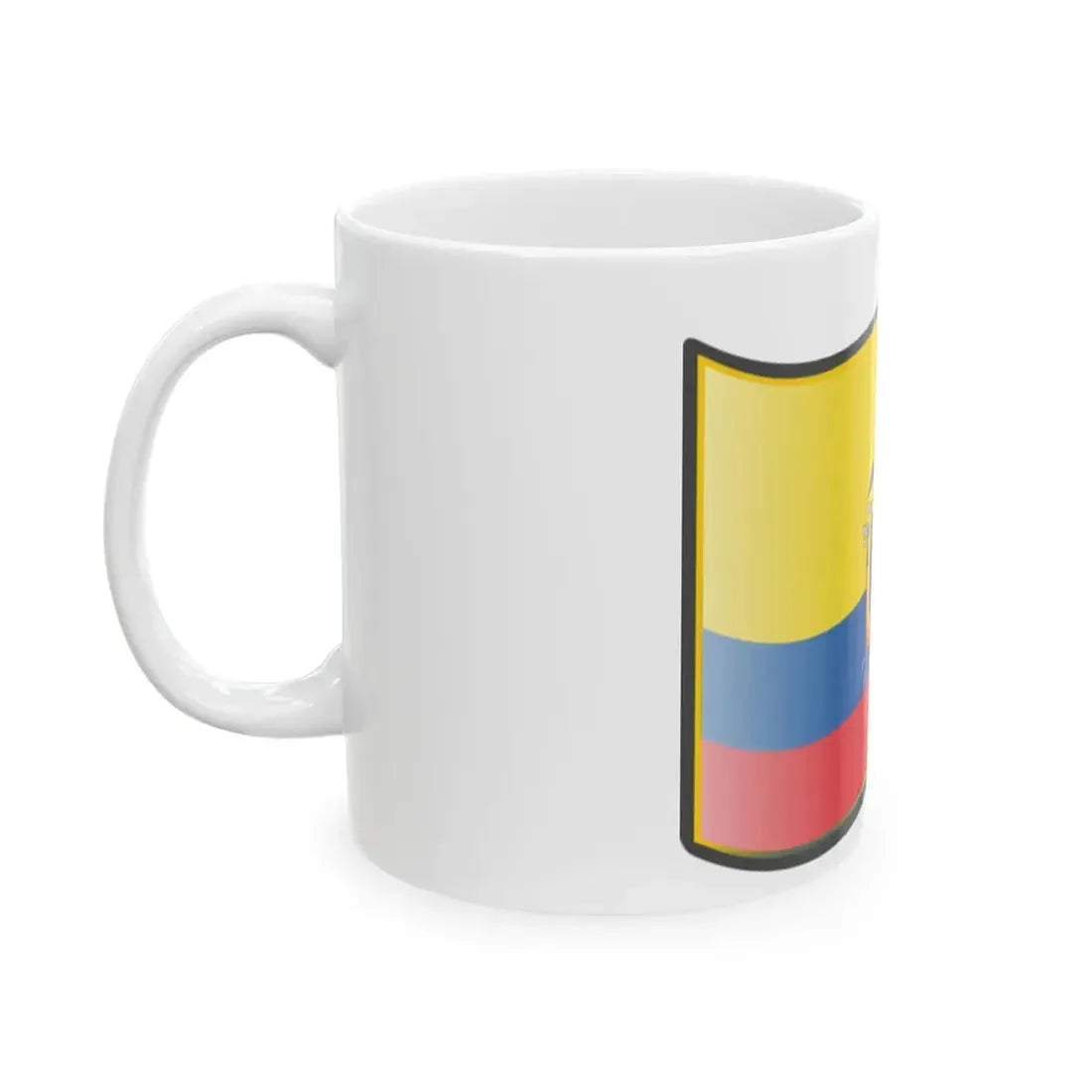 Nuvola Ecuadorian flag (Ecuador) White Coffee Mug - Go Mug Yourself