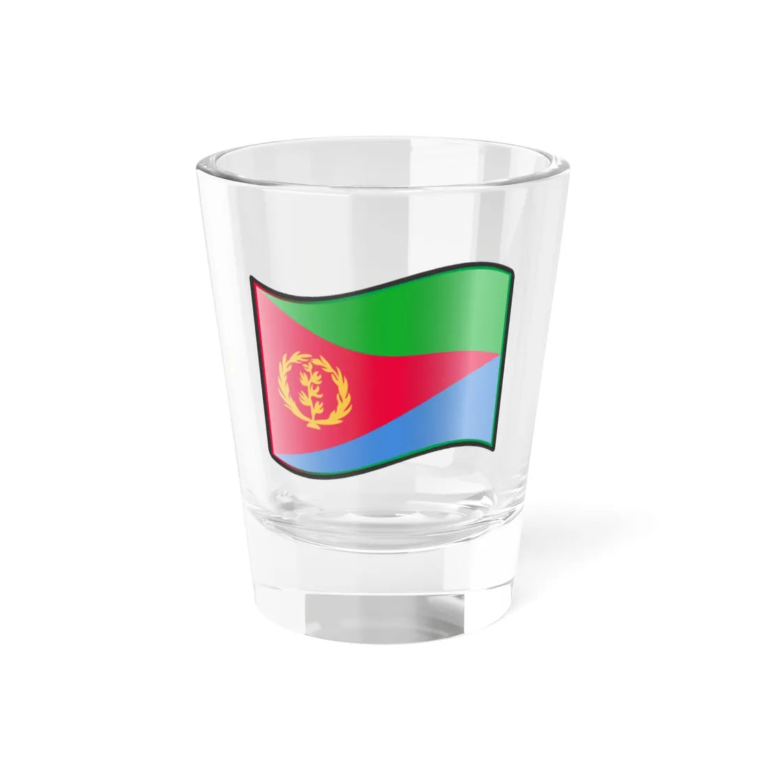 Nuvola Eritrean flag (Eritrea) Shot Glass 1.5oz 1.5oz - Go Mug Yourself