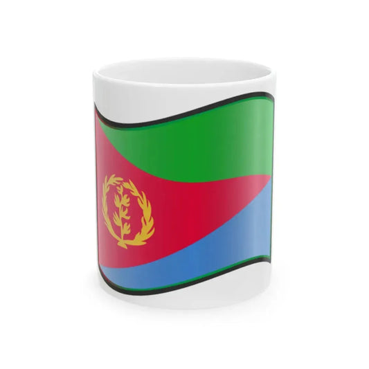 Nuvola Eritrean flag (Eritrea) White Coffee Mug 11oz - Go Mug Yourself