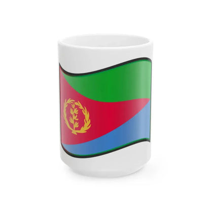Nuvola Eritrean flag (Eritrea) White Coffee Mug 15oz - Go Mug Yourself