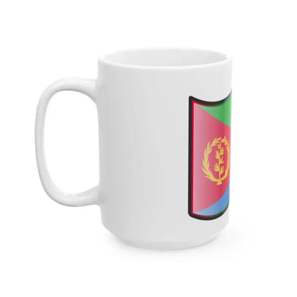 Nuvola Eritrean flag (Eritrea) White Coffee Mug - Go Mug Yourself