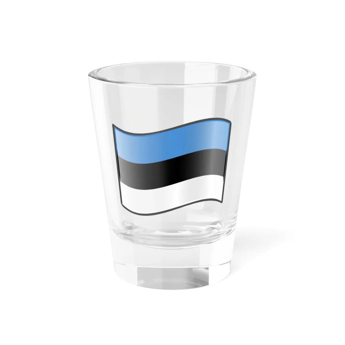 Nuvola Estonian flag (Estonia) Shot Glass 1.5oz 1.5oz - Go Mug Yourself