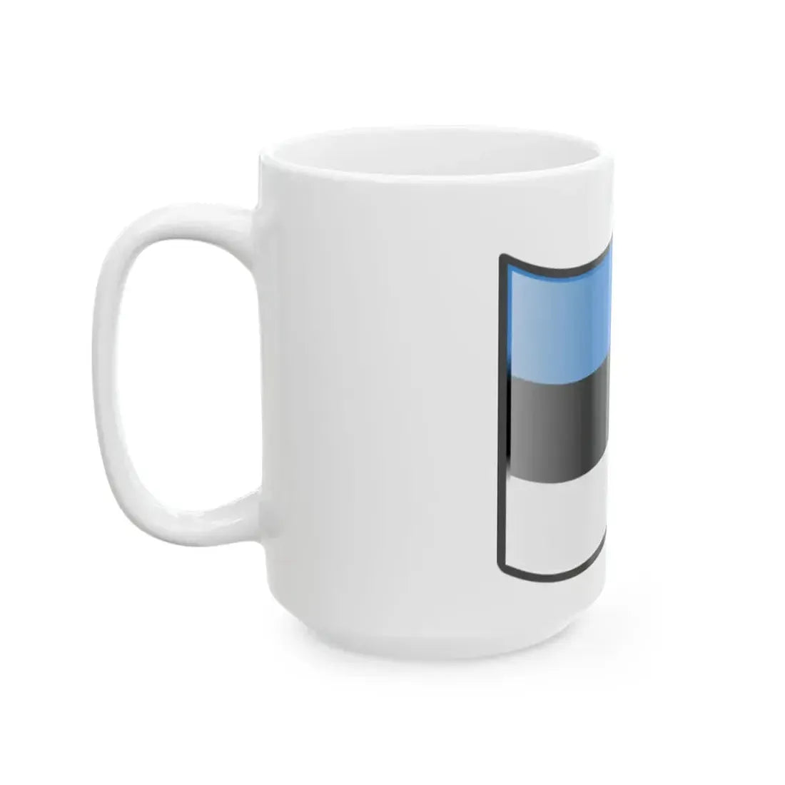 Nuvola Estonian flag (Estonia) White Coffee Mug - Go Mug Yourself
