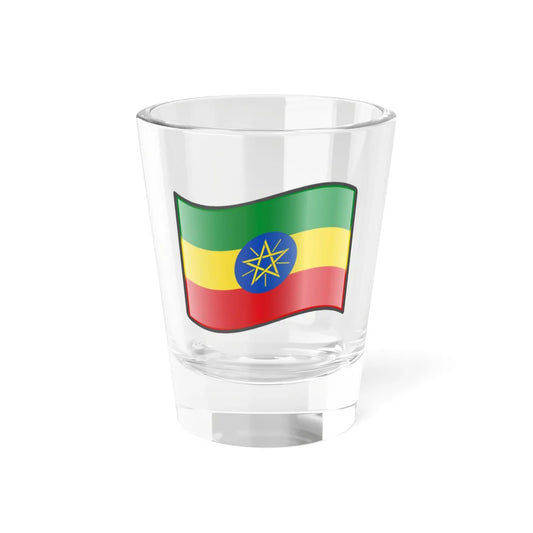 Nuvola Ethiopian flag (Ethiopia) Shot Glass 1.5oz 1.5oz - Go Mug Yourself
