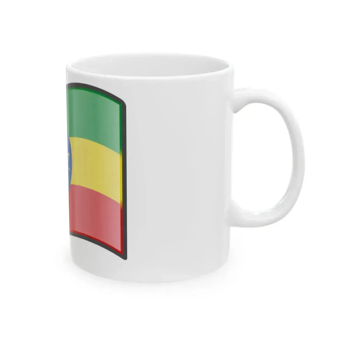 Nuvola Ethiopian flag (Ethiopia) White Coffee Mug - Go Mug Yourself