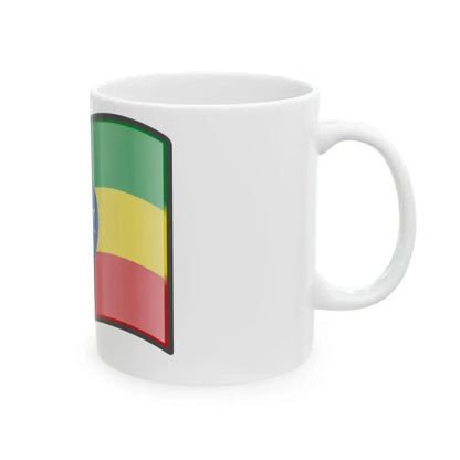 Nuvola Ethiopian flag (Ethiopia) White Coffee Mug - Go Mug Yourself