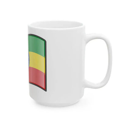 Nuvola Ethiopian flag (Ethiopia) White Coffee Mug - Go Mug Yourself