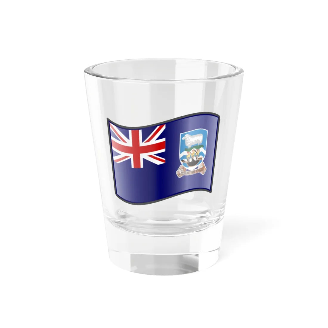 Nuvola Falkland flag (United Kingdom) Shot Glass 1.5oz 1.5oz - Go Mug Yourself