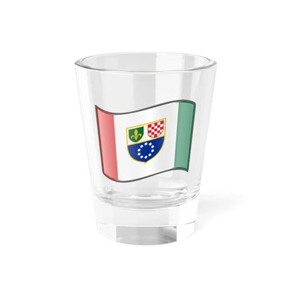 Nuvola Federation of BiH flag (Bosnia and Herzegovina) Shot Glass 1.5oz 1.5oz - Go Mug Yourself