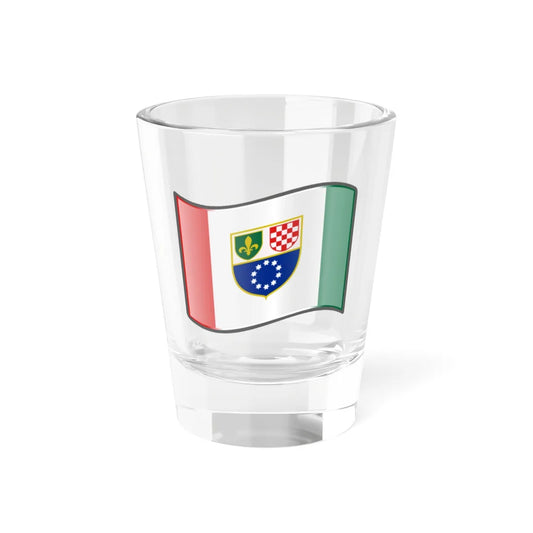 Nuvola Federation of BiH flag (Bosnia and Herzegovina) Shot Glass 1.5oz 1.5oz - Go Mug Yourself