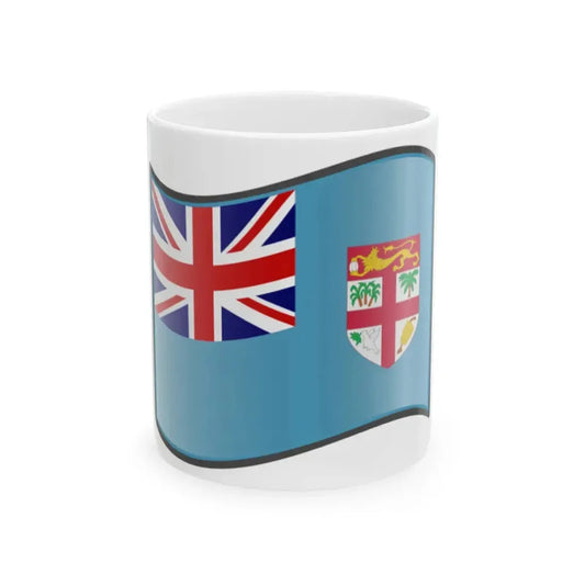 Nuvola Fijian flag (Fiji) White Coffee Mug 11oz - Go Mug Yourself